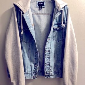 Vintage Forever 21 Men’s Jean JacketHoodie XL